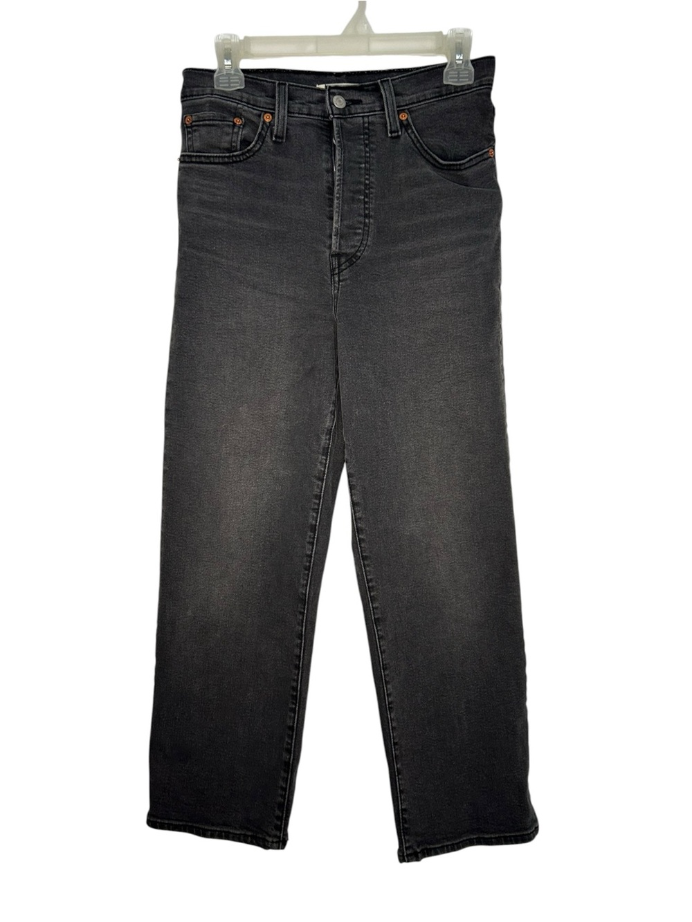 Levi's Ribcage Straight Ankle Black Jeans